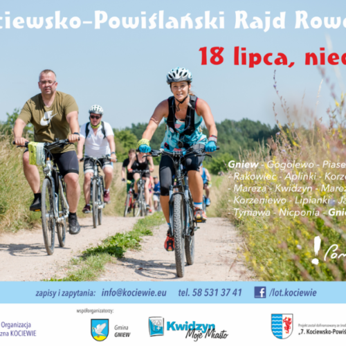 Lokalna Organizacja Turystyczna Kociewie zaprasza na 7. Kociewsko-Powiślański Rajd Rowerowy